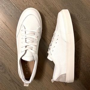 NWT Jessie James Decker x Kanaas Paris White Leather Lace-Up Sneaker Sz 10